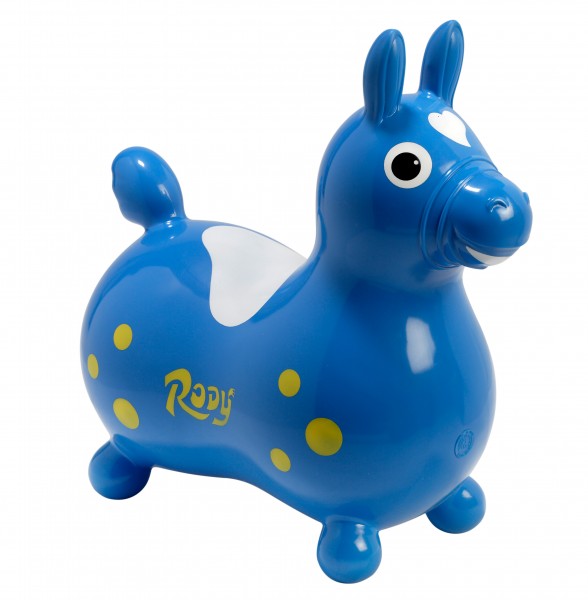 Hüpfpferd Cavallo Rody blau